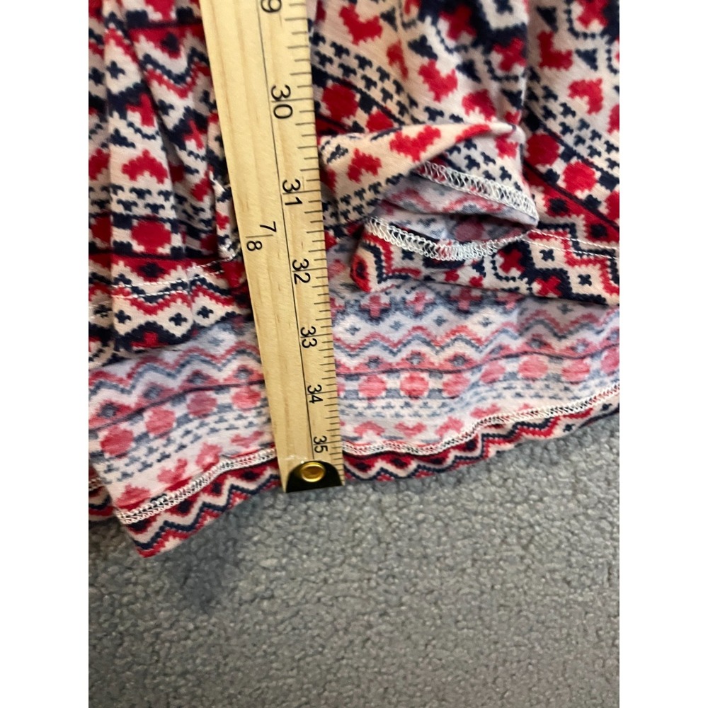 Overworet'y Multi Color Reds, Plus Size Top Size 5X Soft , Rounded Hem - Picture 4 of 6